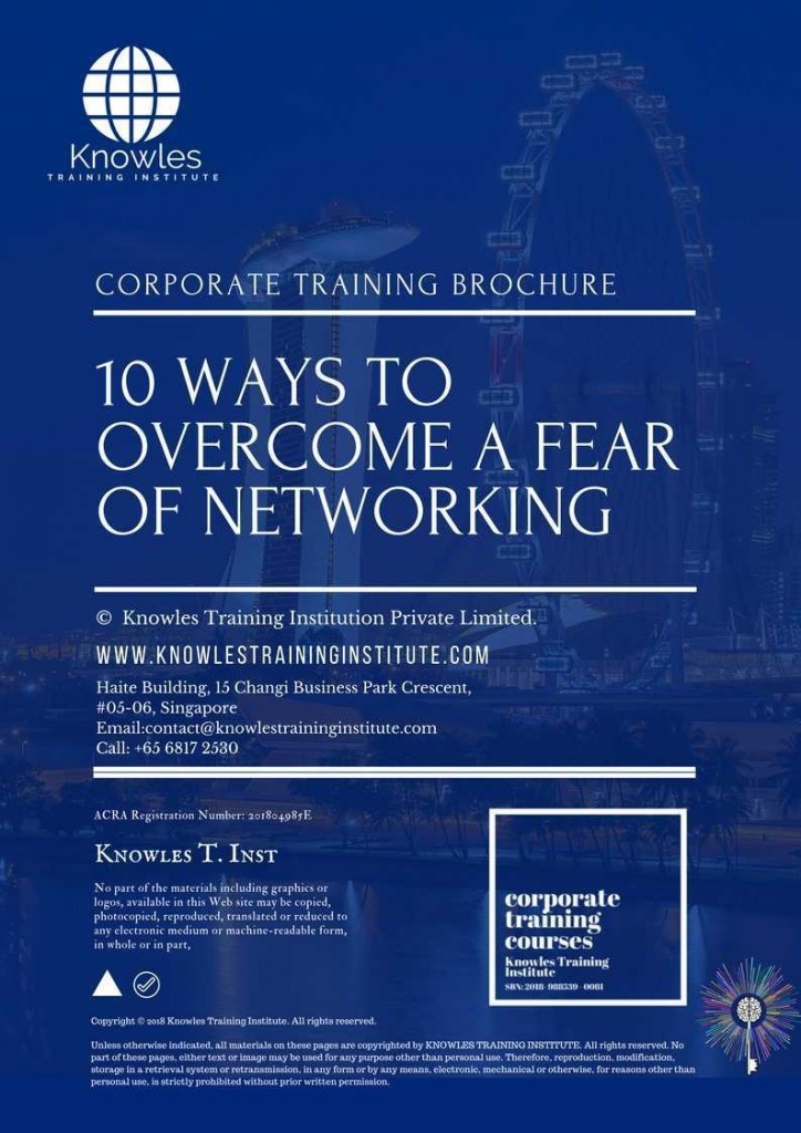 10 Ways To Overcome A Fear Of Networking Training Course Brochure