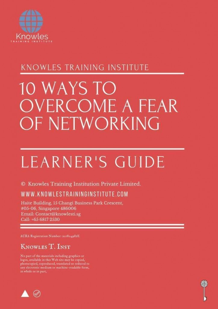 10 Ways To Overcome A Fear Of Networking Training Course Learner’s Guide