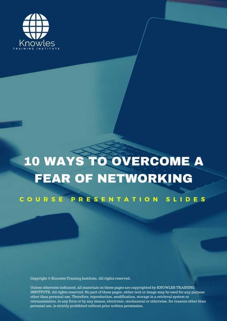 10 Ways To Overcome A Fear Of Networking Training Course Presentation Slides