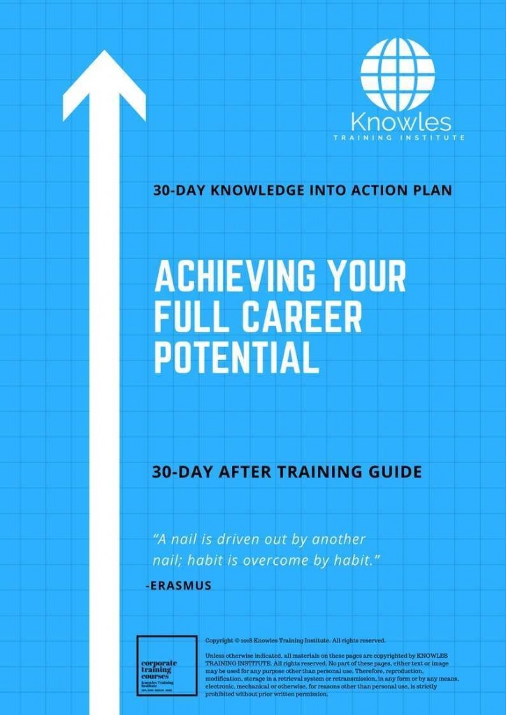 Achieving Your Full Career Potential 30 Day After Training Guide