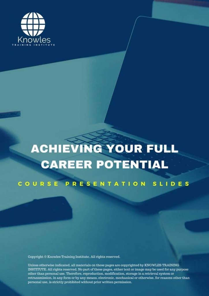 Achieving Your Full Career Potential Training Course Presentation Slides