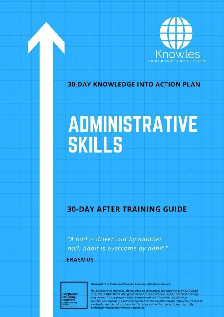 Administrative Skills 30 Day After Training Guide