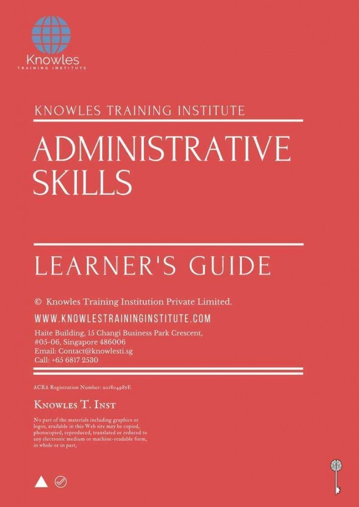 Administrative Skills Training Course Learner’s Guide