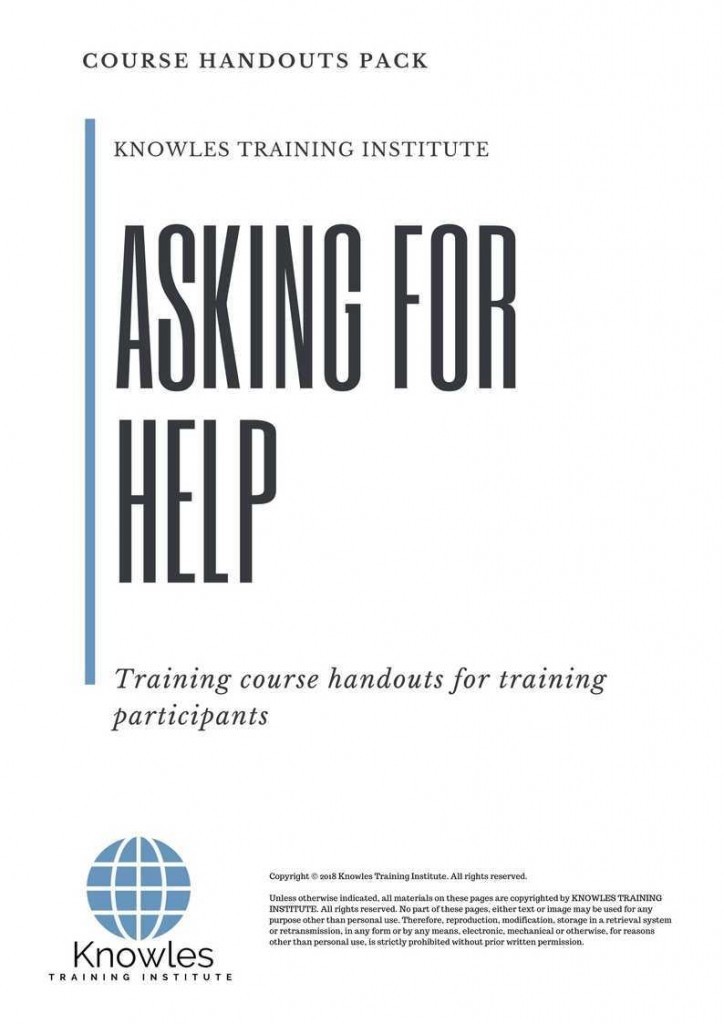 Asking For Help Training Course Handouts