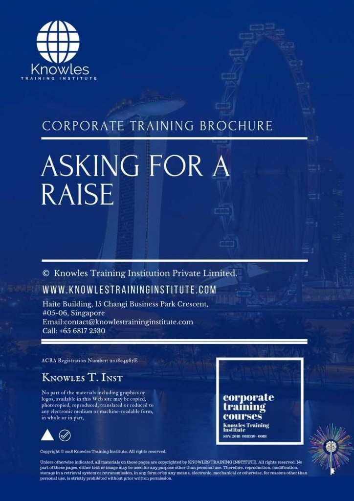 Asking For Raise Training Course Brochure