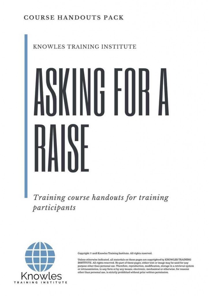 Asking For Raise Training Course Handouts