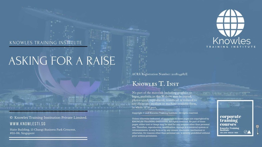 Asking For Raise Training Course in Singapore