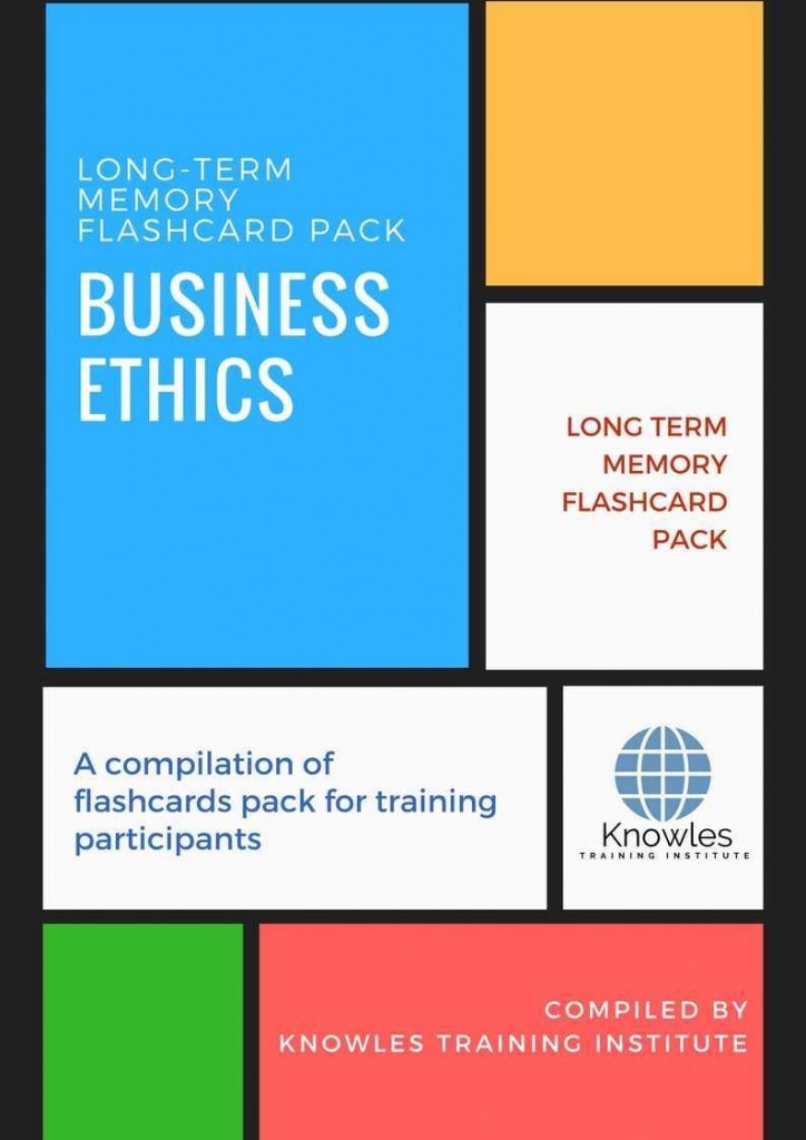 Business Ethics Training Flashcards
