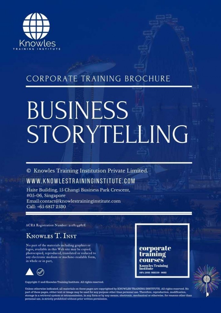 Business Storytelling Training Course Brochure