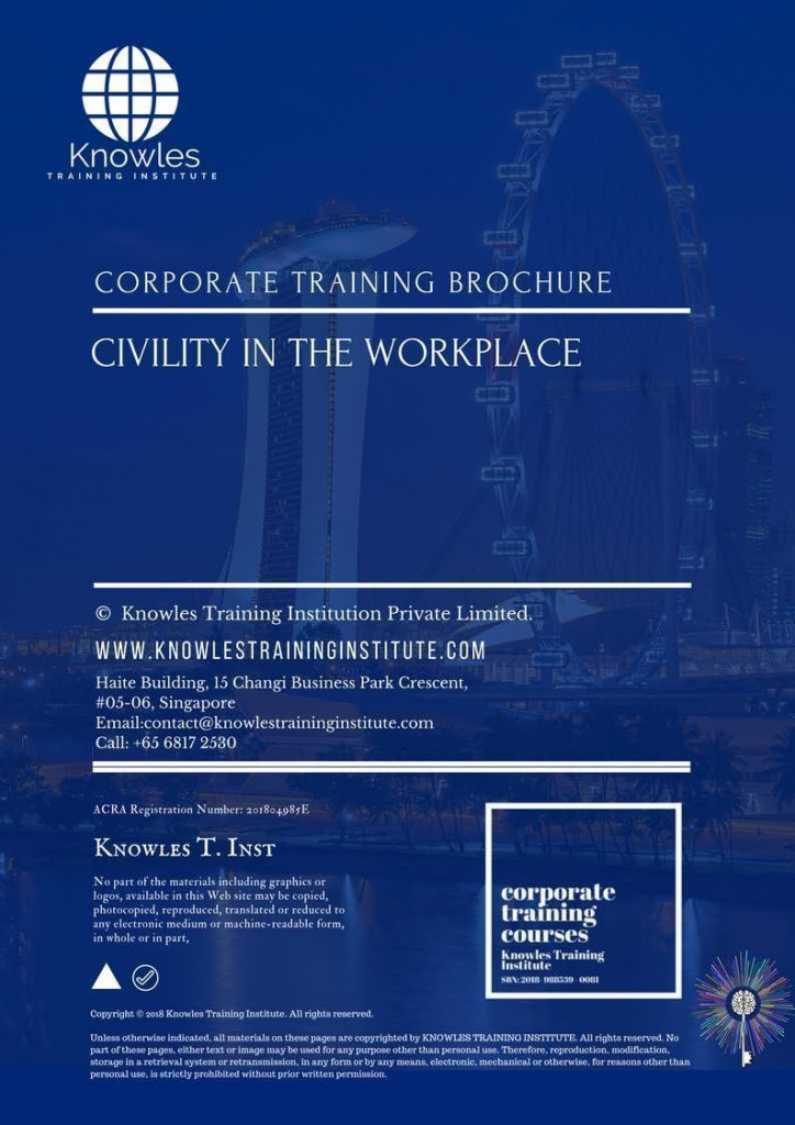 Civility In The Workplace Training Course Brochure