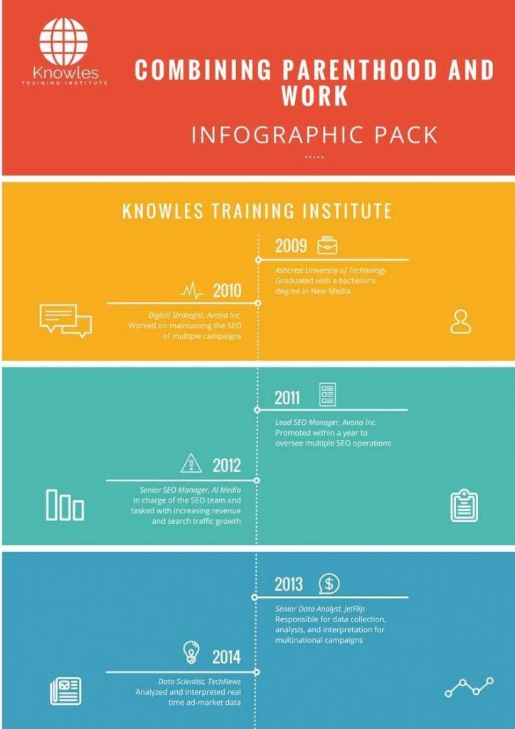 Combining Parenthood And Work Infographics