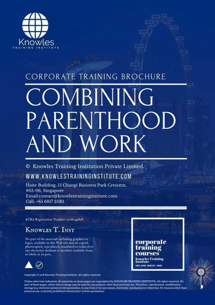 Combining Parenthood And Work Training Course Brochure