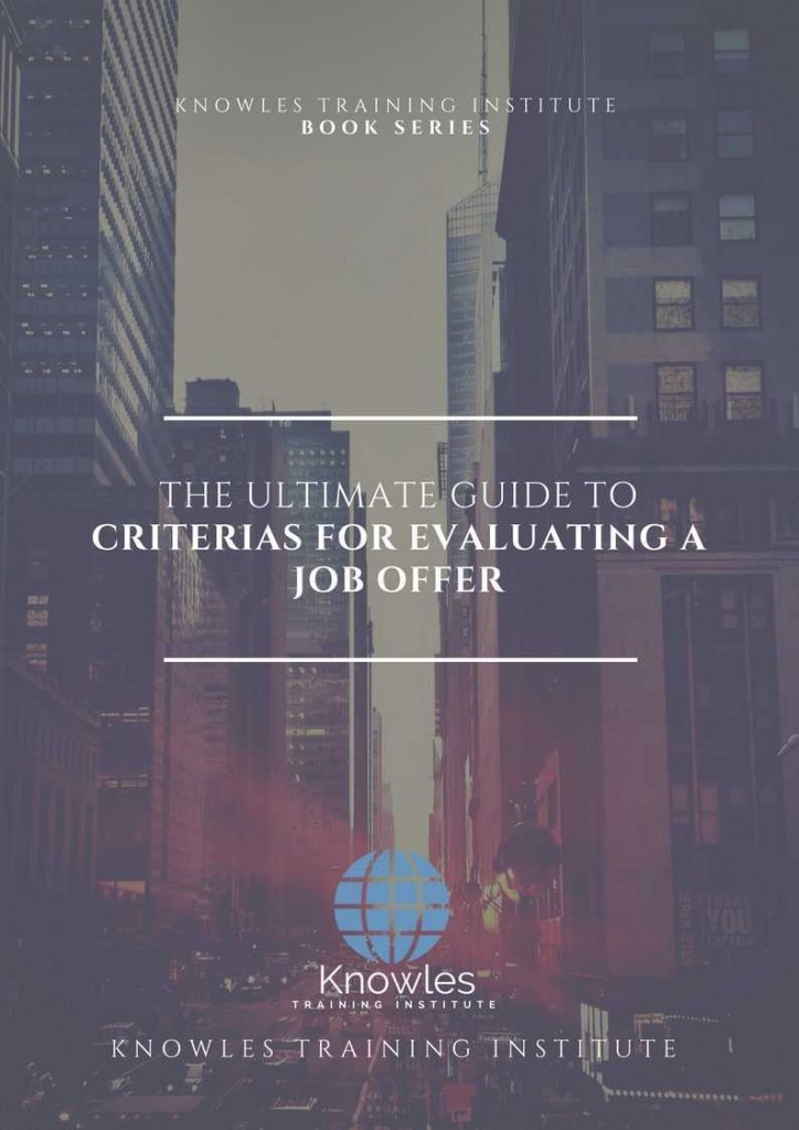 Criterias For Evaluating A Job Offer Book