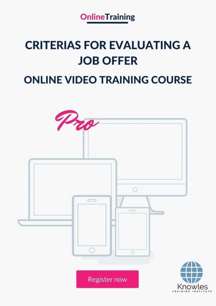 Criterias For Evaluating A Job Offer Online Training Video Course