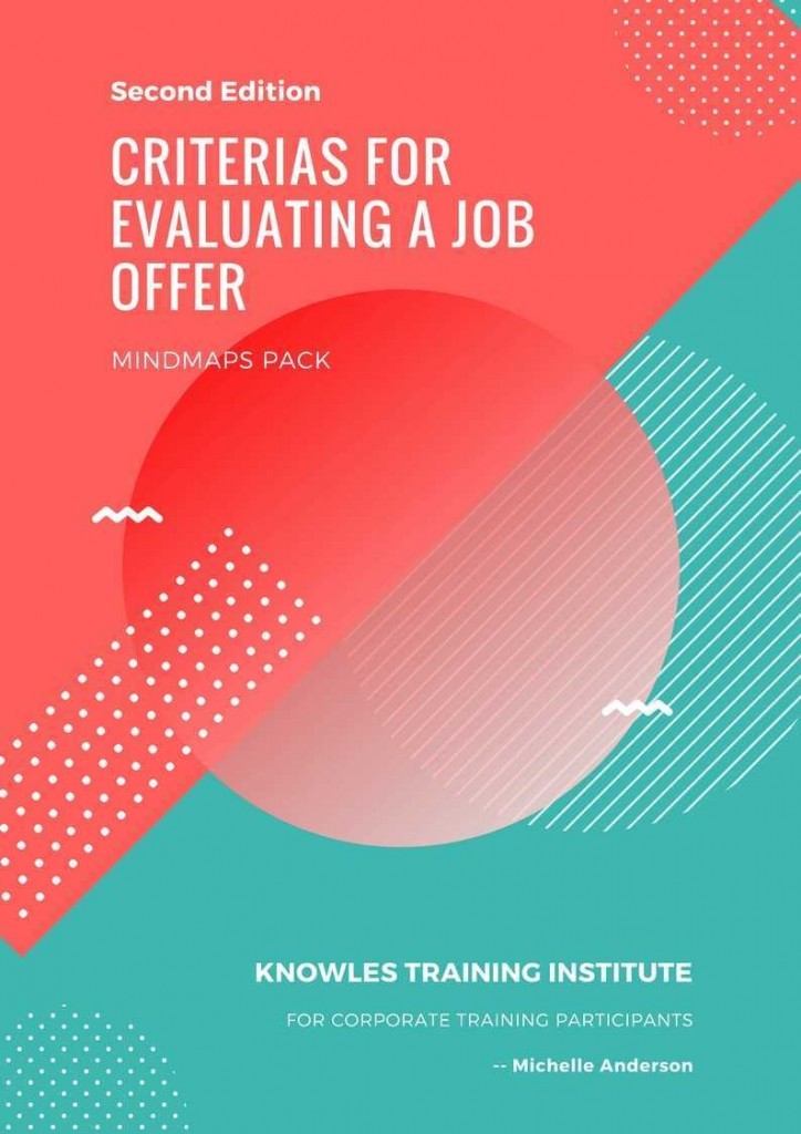 Criterias For Evaluating A Job Offer Training Course MindMaps