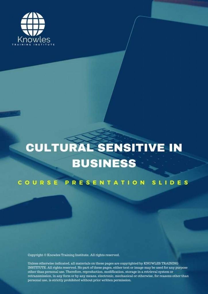 Cultural Sensitive In Business Training Course Presentation Slides