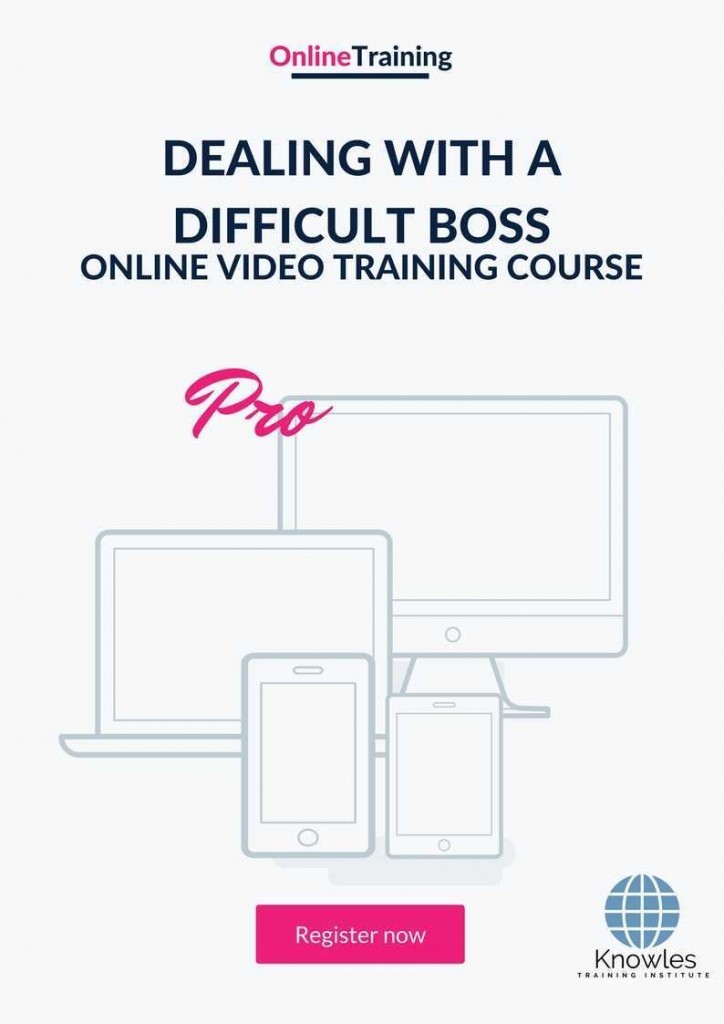 Dealing With A Difficult Boss Online Training Video Course