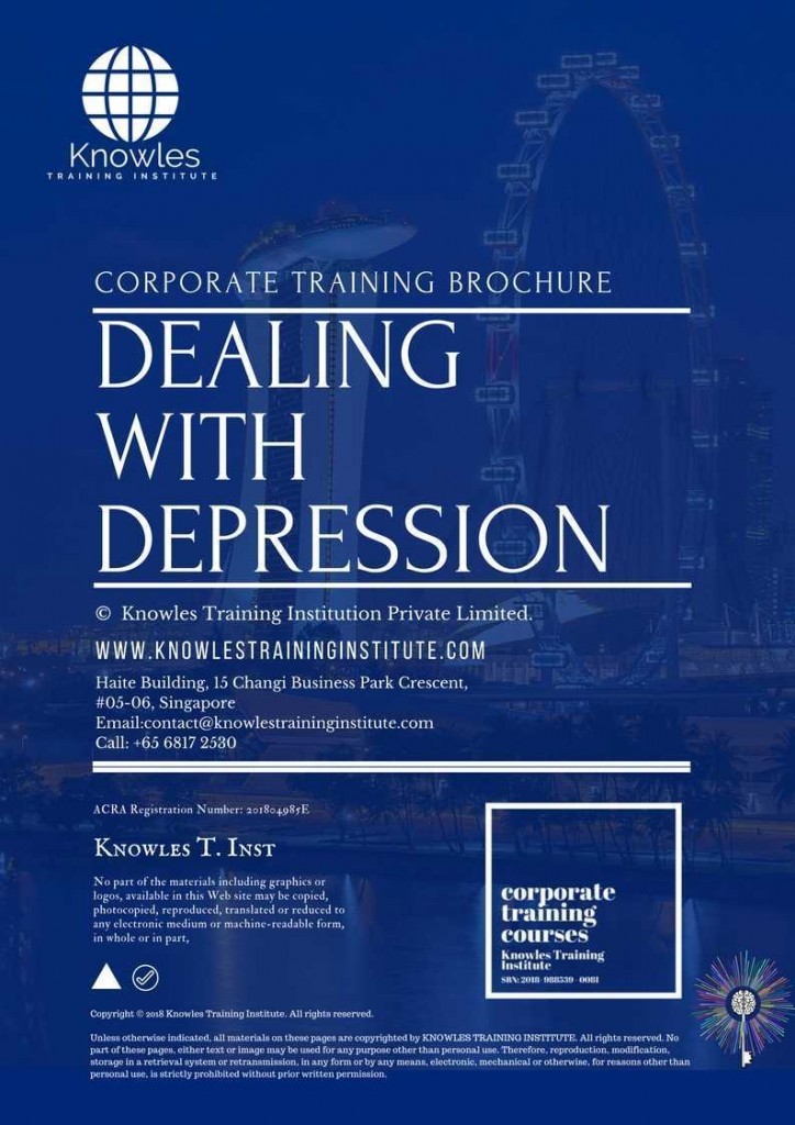 Dealing With Depression Training Course Brochure