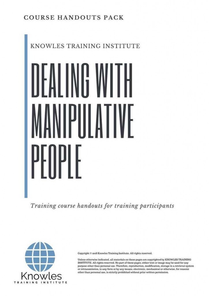 Dealing With Manipulative People Training Course Handouts