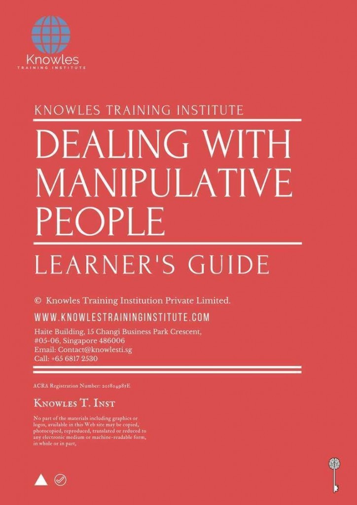 Dealing With Manipulative People Training Course Learner’s Guide