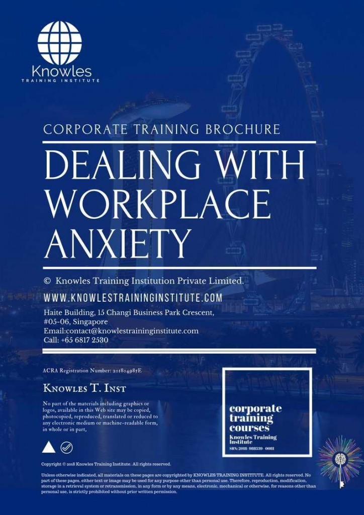 Dealing With Workplace Anxiety Training Course Brochure
