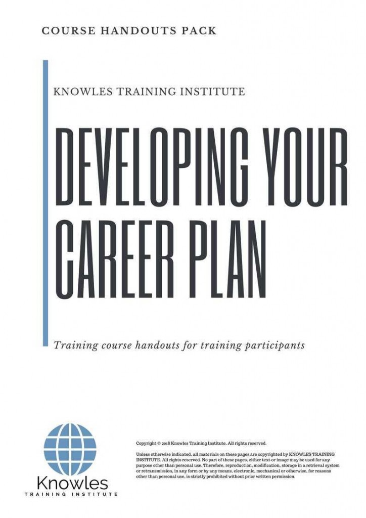 Developing Your Career Plan Training Course Handouts
