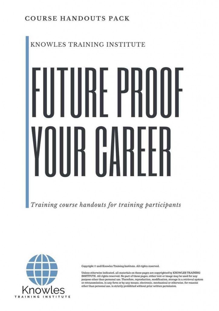 Future Proof Your Career Training Course Handouts