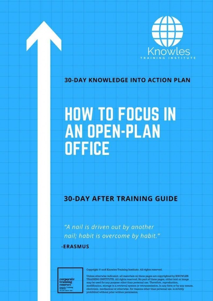 How To Focus In An Open-Plan Office 30 Day After Training Guide