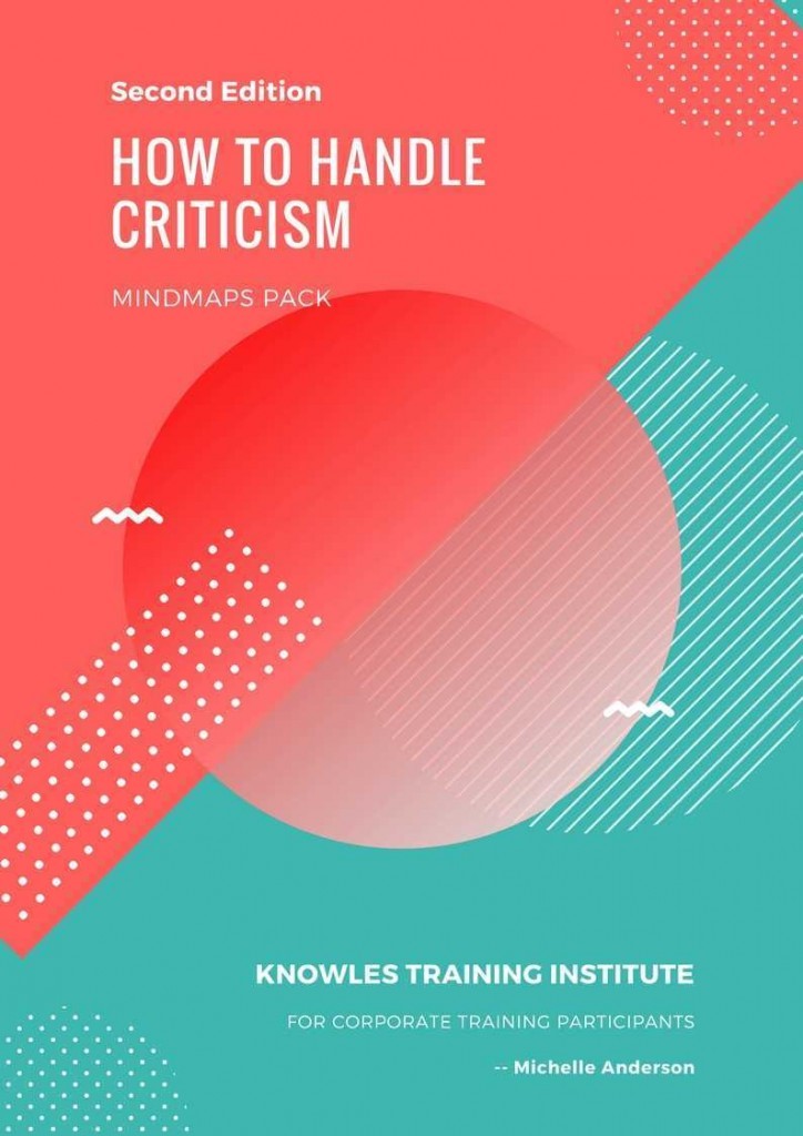 How To Handle Criticism Training Course MindMaps