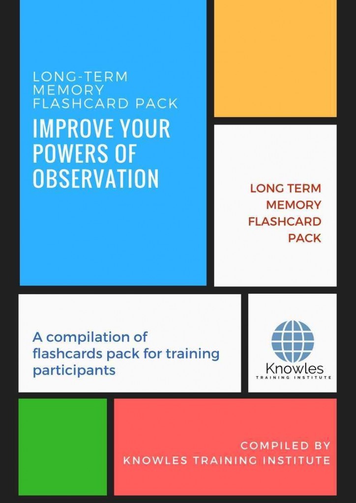 Improve Your Powers Of Observation Training Flashcards