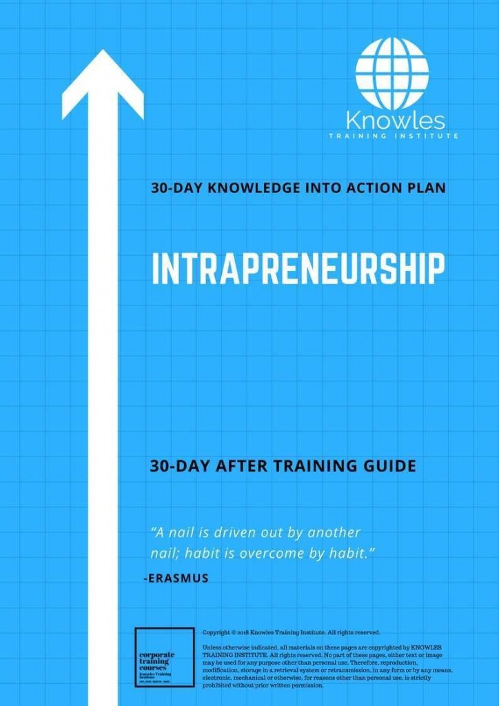Intrapreneurship 30 Day After Training Guide