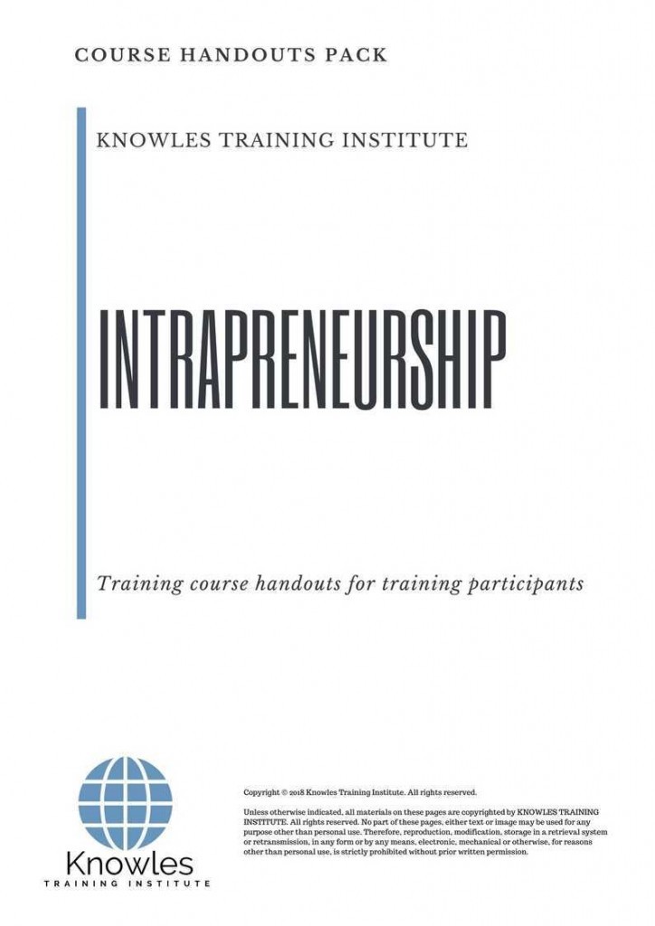 Intrapreneurship Training Course Handouts