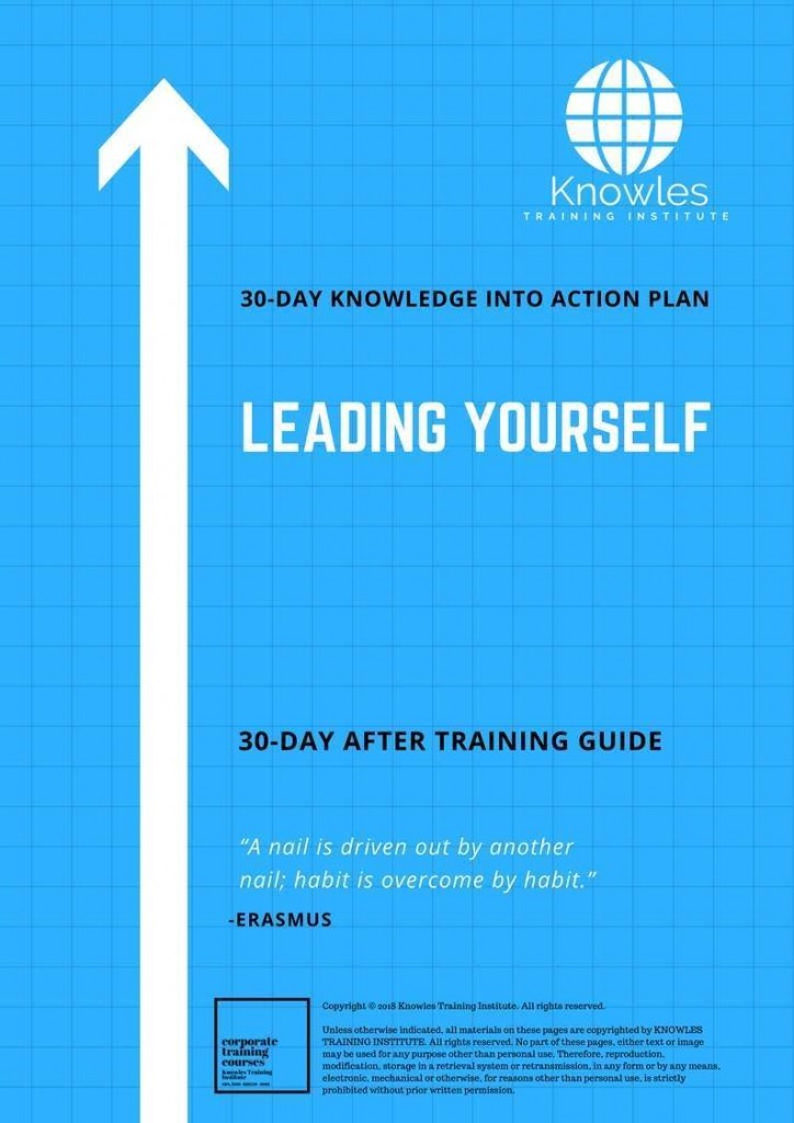 Leading Yourself 30 Day After Training Guide