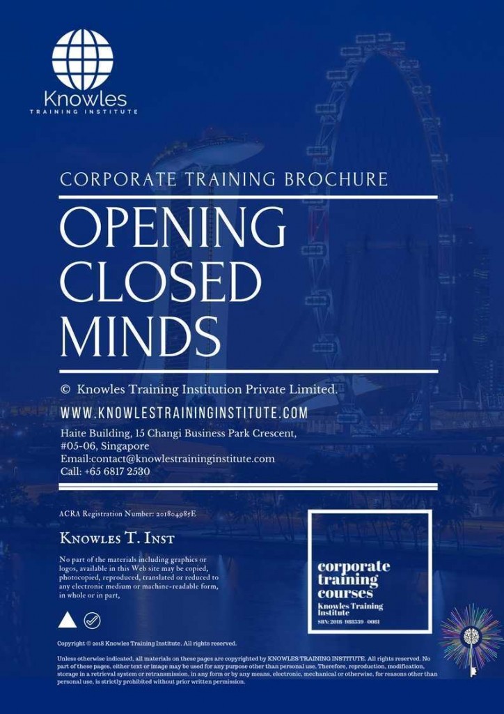 Opening Closed Minds Training Course Brochure