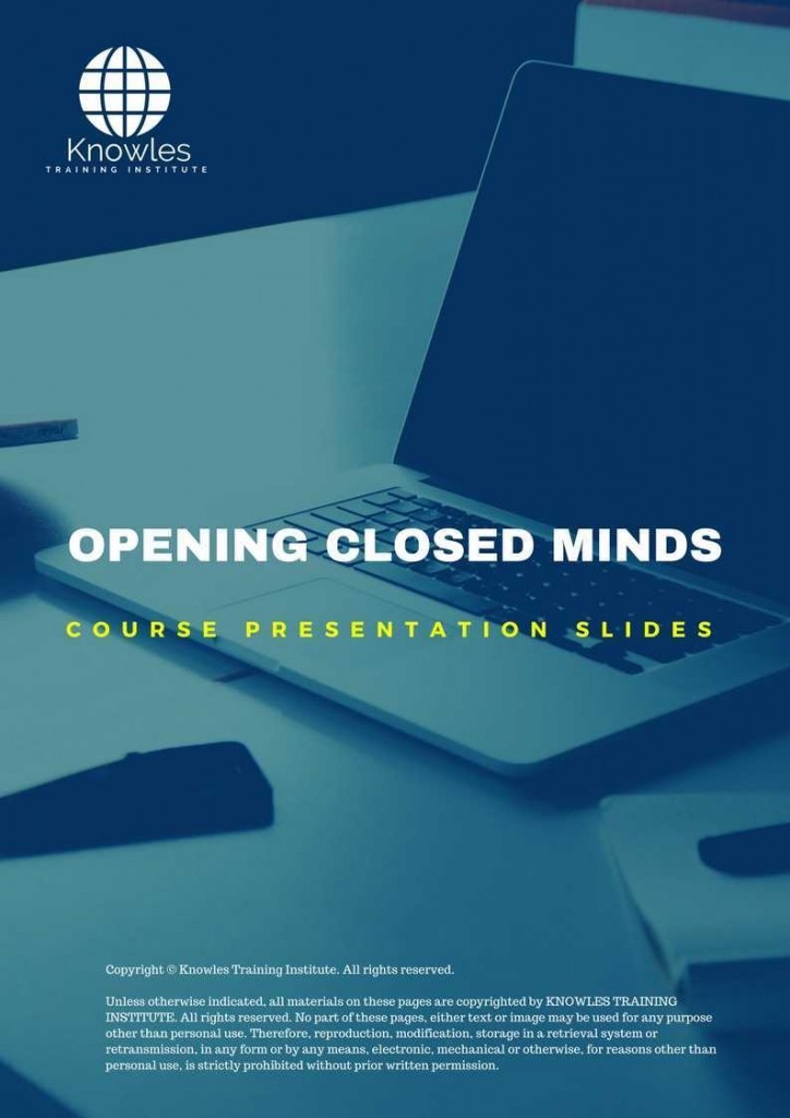 Opening Closed Minds Training Course Presentation Slides