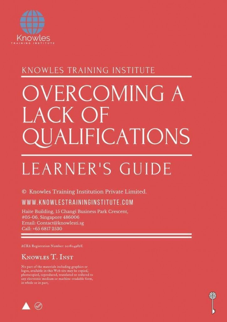 Overcoming A Lack Of Qualifications Training Course Learner’s Guide
