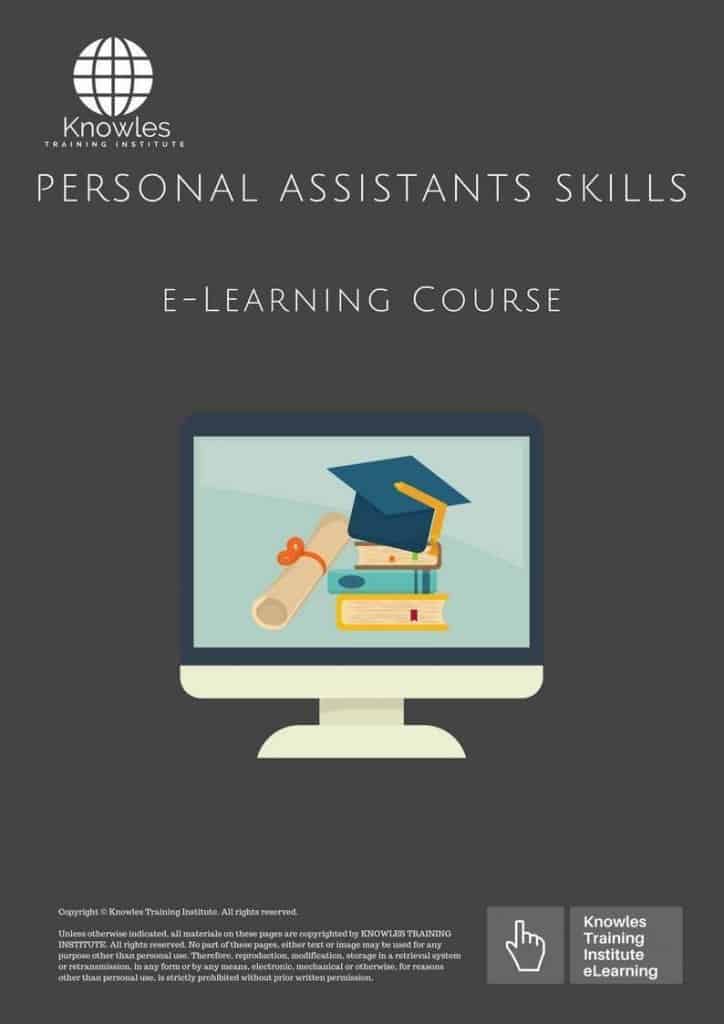 Personal Assistants Skills eLearning Training Course