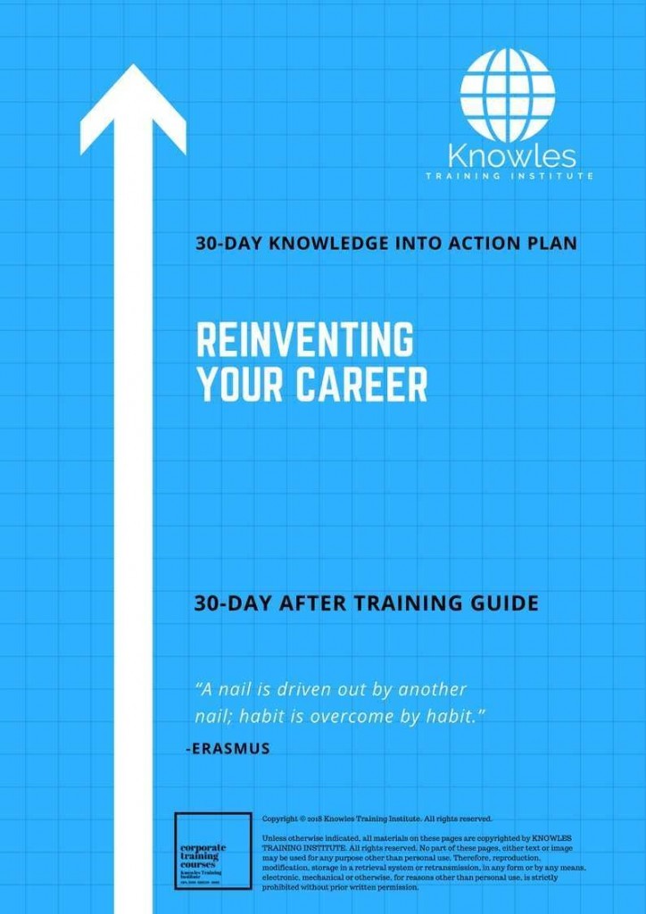 Reinventing Your Career 30 Day After Training Guide