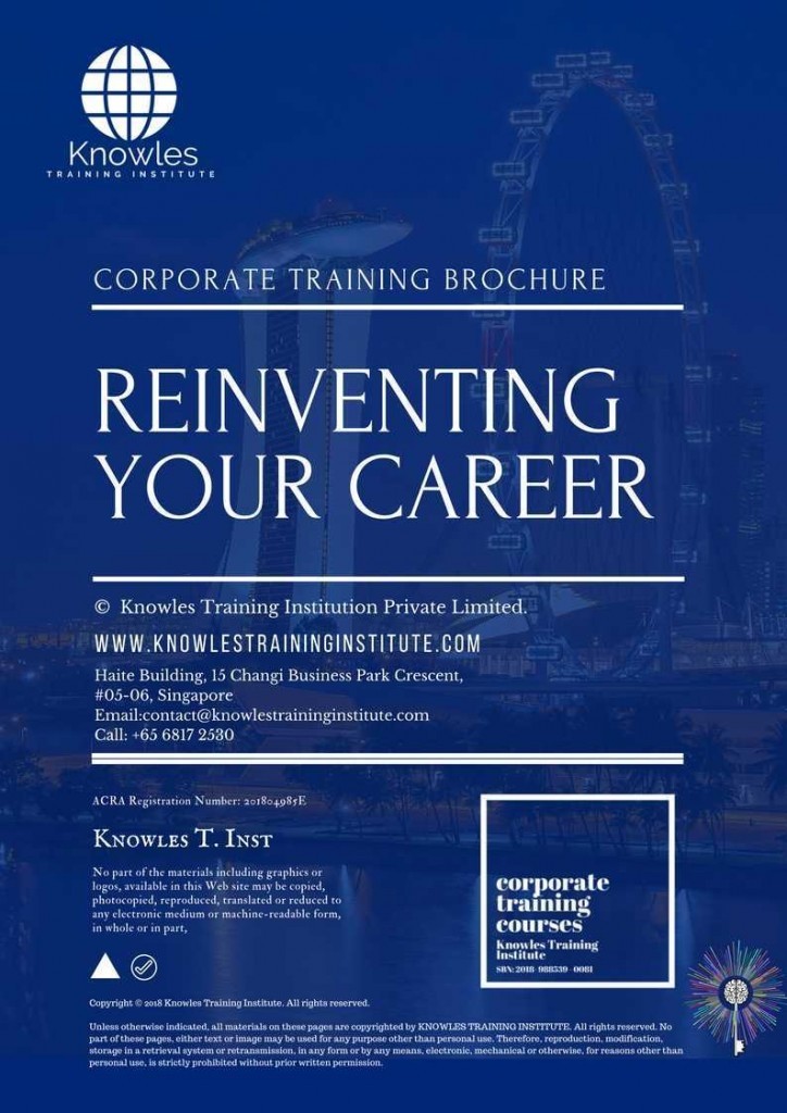 Reinventing Your Career Training Course Brochure