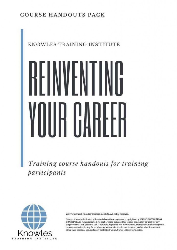 Reinventing Your Career Training Course Handouts