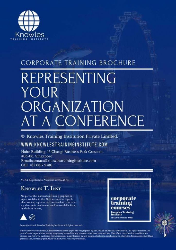 Representing Your Organization At A Conference Training Course Brochure