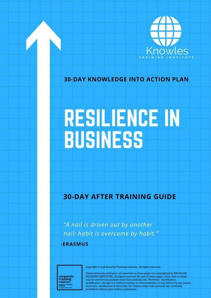 Resilience In Business 30 Day After Training Guide
