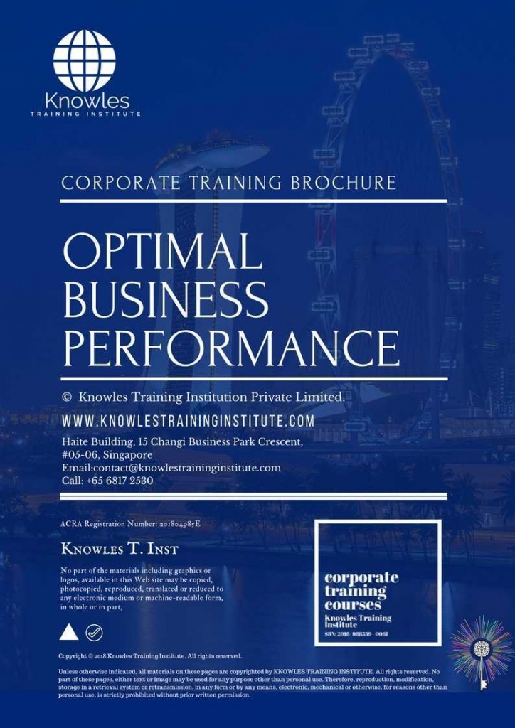 Resilience In Business Training Course Brochure
