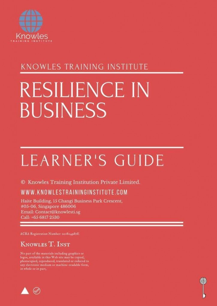 Resilience In Business Training Course Learner’s Guide