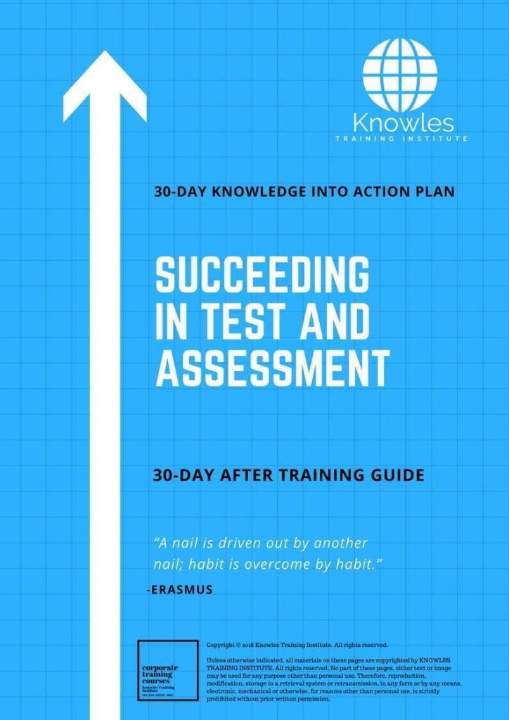 Succeeding In Test And Assessment Centers 30 Day After Training Guide