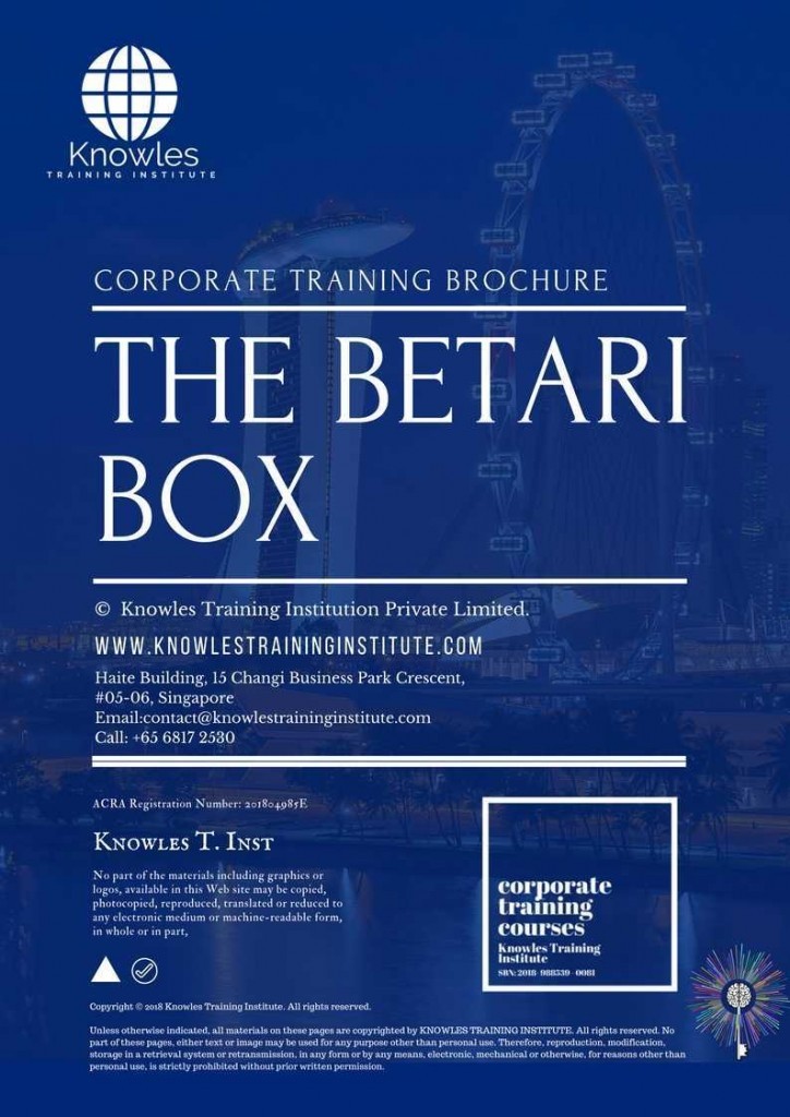 The Betari Box Training Course Brochure