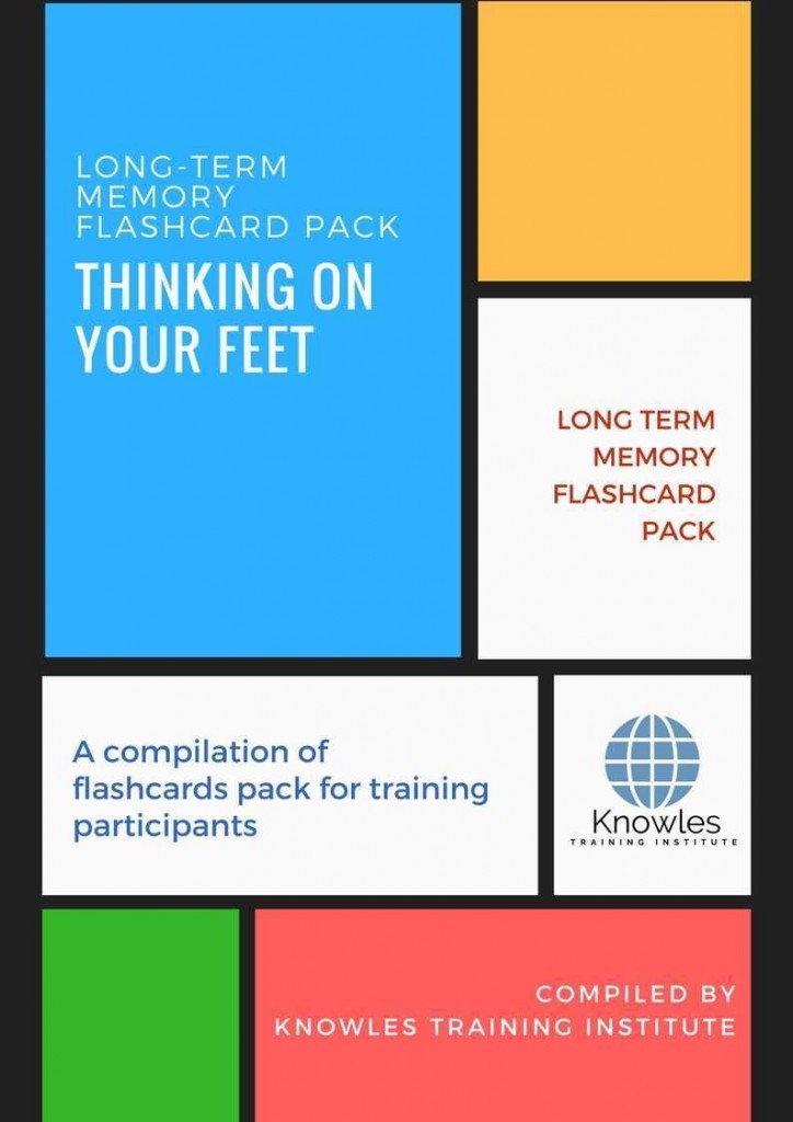 Thingking On Your Feet Training Flashcards