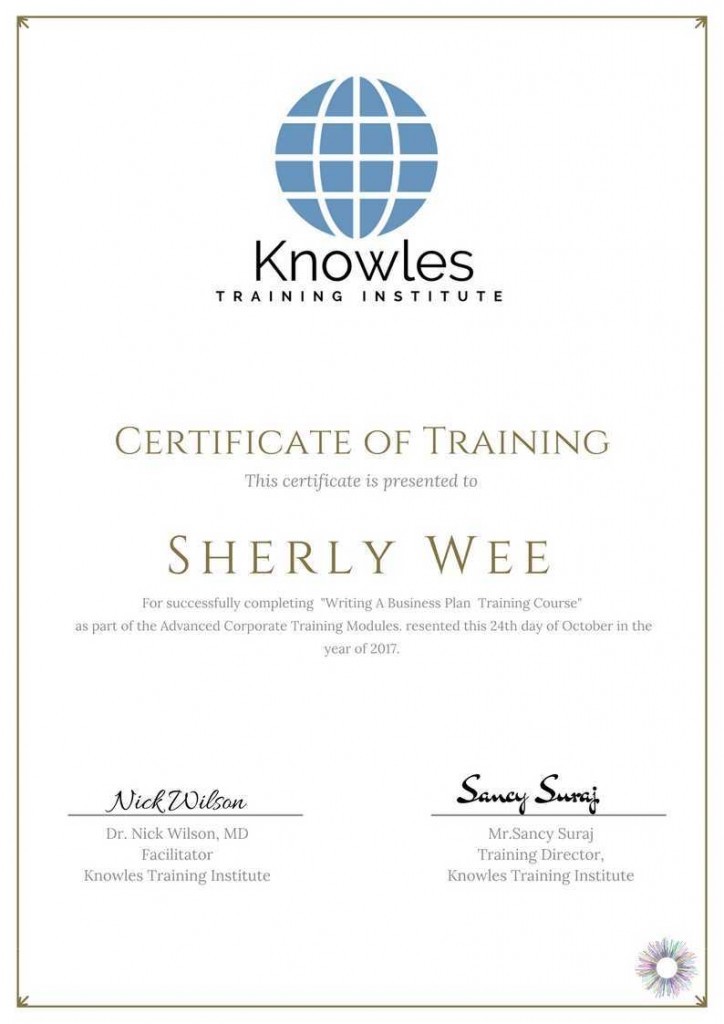 Writing A Business Plan Training Certification