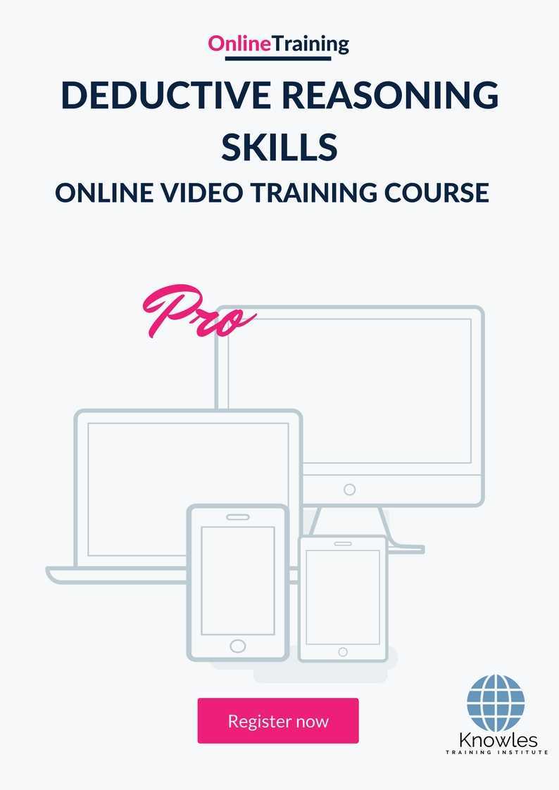 Deductive Reasoning Skills Online Training Video Course