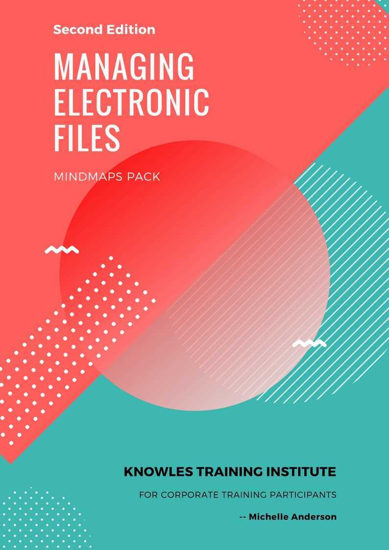 Managing Electronic Files Training Course MindMaps